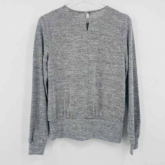 Banana Republic Size Small Heathered Gray Luxespun Thin Knit Long Sleeve Sweater - Picture 9 of 9